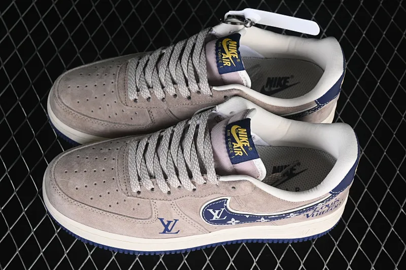 All categories Nk Air Force 1 Air Force series Nk Air Force 1 Low Air Force low top Nike Air Force 1 '07 Low LV joint gray blue pig leather Air Force 1 low top casual sneakers KL1688-004